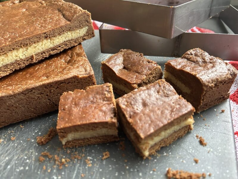 RVS Bakrand Vierkant (18x18x3 cm) - Impressie RVS Bakrand Vierkant (18x18x3 cm) - Impressie