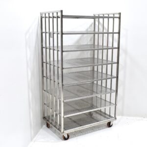 Afkoelwagen - RVS - 8 Lagen van 100x65x180 cm - 20 cm tussenruimte