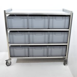 RVS grondstoftafel 127x64x113 van 't Wout Occasion