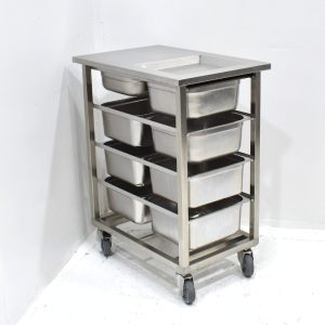 RVS Decoratie / Zadentafel – 74x48x92,5 cm Occasion