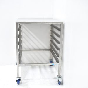 RVS Josto Bijzettafel / platenrek