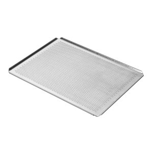 Aluminium Geperforeerde Bakplaat (40x30x0,5 cm) met 45° randen