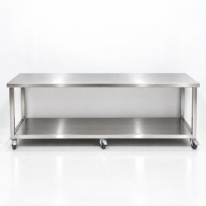 Werkbank RVS met onderschap