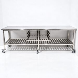 RVS Werkbank 300x80x101 cm