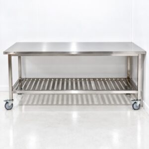 RVS Werkbank 200x70x90 cm.