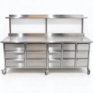 RVS Werkbank 260x90x100 cm
