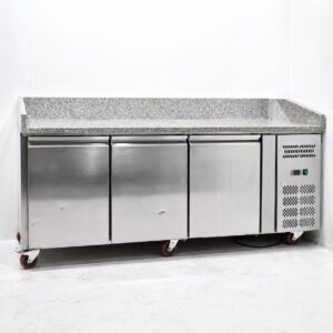 Gekoelde werkbank met granieten werkblad 202x80x90 cm